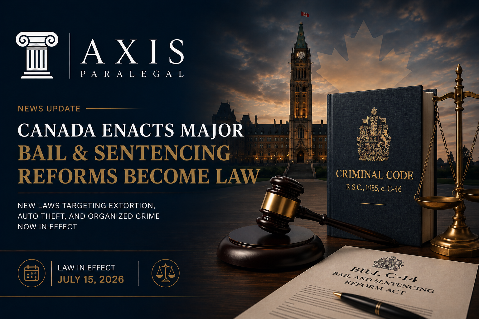 Canada Enacts Major Bail and Sentencing Reforms